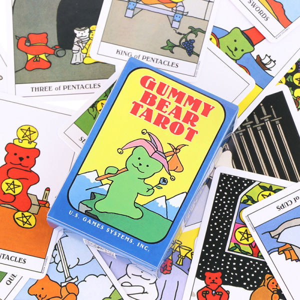 IC Gummy Bear Tarotkort Oracle Cards Party Prophecy Divination B Flerfarget én størrelse