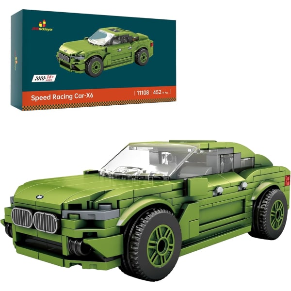IC Rakennuspalikat Autoille Pojille 8-12, Upea Autojen Rakennuspalikat, Nopeuskilpa-autojen Rakennussarja