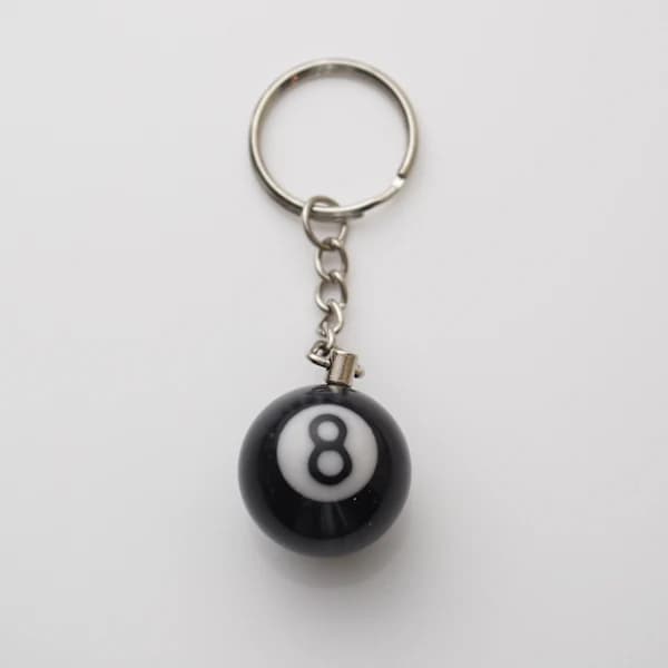 Pool 8 Ball Billard Charm Nøglering Vedhæng Cool Spillergave