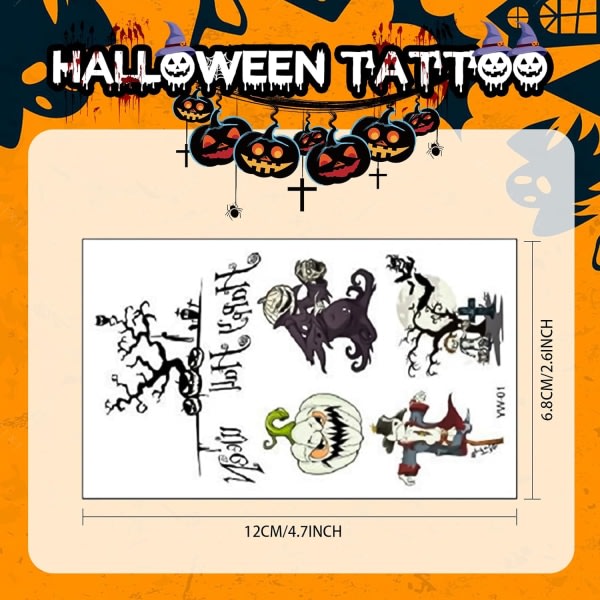 IC Halloween-tatueringer (16154)