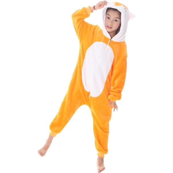 Barn/Unisex Fancy Dress Dyre Kostyme Onesie Pyjamas Jumpsuit Cosplay Kigurumi Jul Halloween Fancy Dress A fox 130