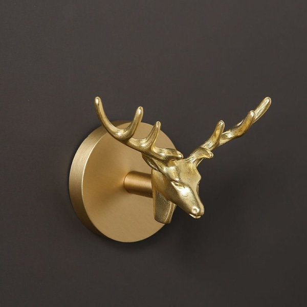 IC Messing Tøj Hængekrog Skabslåge Lille Lucky Deer Disc Hængekrog