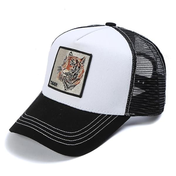 Dyrklistremerke Baseball Mesh Cap Tiger Vinrød + Marineblå