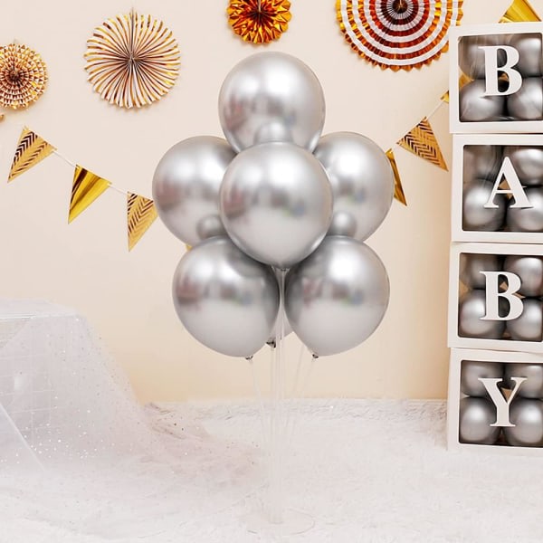 50 ballons ballon d'hélium chromé briljanta ballonger och latex épais