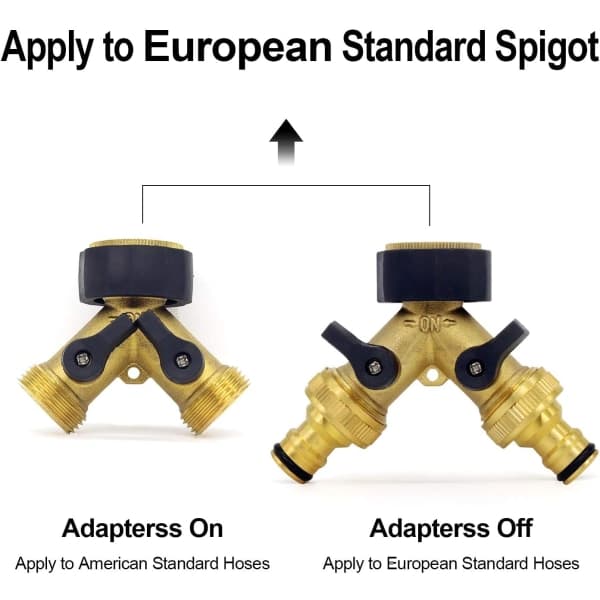 IC Vatteninloppsslang Y-kontakt (2-vägs inloppsslang, 26,9 mm (3/4\")