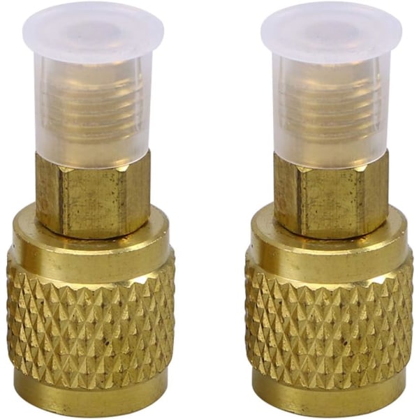 IC 2 luftkonditioneringsadaptere hurtigkoblingsadapter til aircondition-systemer (guld)