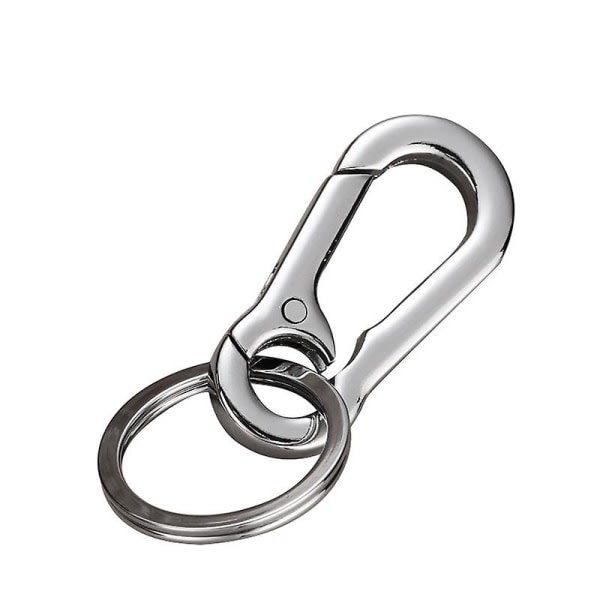 Nyckelring, metall Nyckelring Karbinhake Klämma Nyckelring Nyckelringar För Craft Hummer Spännen Vridbara Klämmor Nyckelring För män (10., Sølv) IC