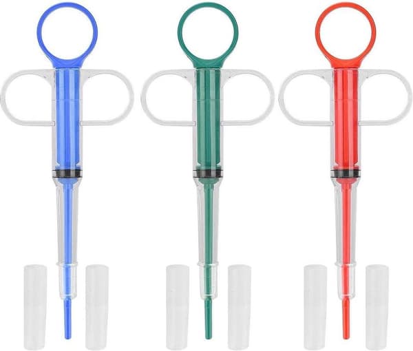Reusable Plastic Tablet Feeder for Medicine - for Dogs and Cats.