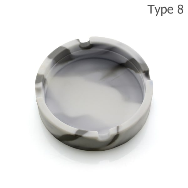 IC Camouflage portabel kreativ silikon askkopp, droppbeständig, hållbar och lätt att rengöra askkopp grey