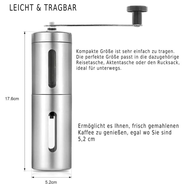 IC NOE Manuell kaffekvern, keramisk kvern