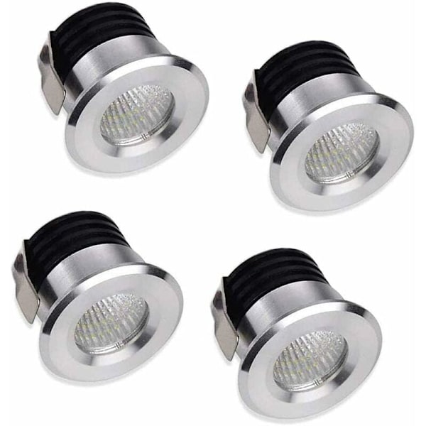 x Mini LED Infällda Spotlights 3W LED Varmvit För Monter Inomhus Stationsbelysning Gips Inkl. Separat Transformator