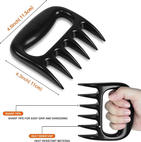 Professional - Meat Shredder - Meat Divider - Roasted - Chicken - Meat Shredder - BBQ Fork - BBQ Accessories - Bear Claw - Easy