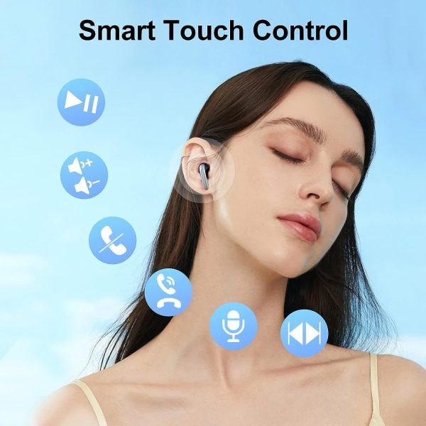 IC Täysin Langattomat Bluetooth-kuulokkeet TWS + Silikonikotelo