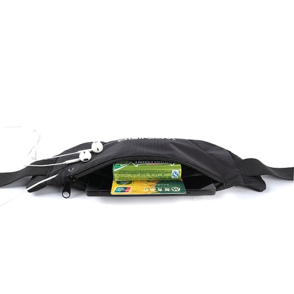 1st Fanny Packs løbevæsker Vandafvisende telefonpose der ånder sort