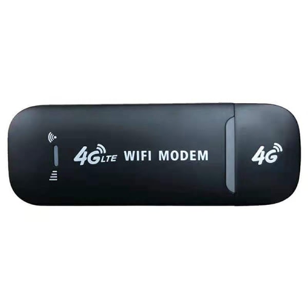 IC 4G LTE USB Modem Dongle 150Mbps Olåst WiFi trådlöst nätverk Svart