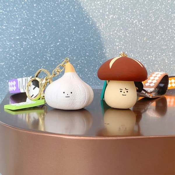 IC Niche Farm Mushroom Collection nøglering Charm