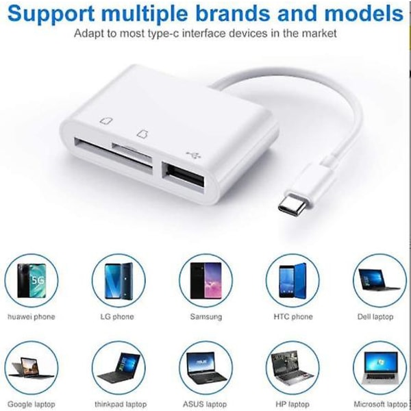IC Sd Tf minneskortläsare, kompatibel Ipad Pro, Macbook Pro/air
