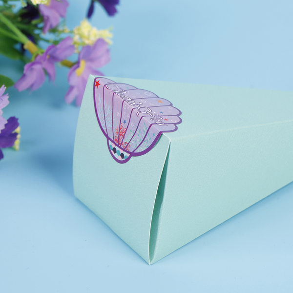 IC 10 st sjöjungfru presentförpackning sött papper godisask sjöjungfru födelsedag