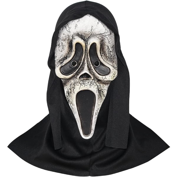 IC keland Skummel Ghostface-maske Skrikmaske Krypende Halloween Cosplay-rekvisitt