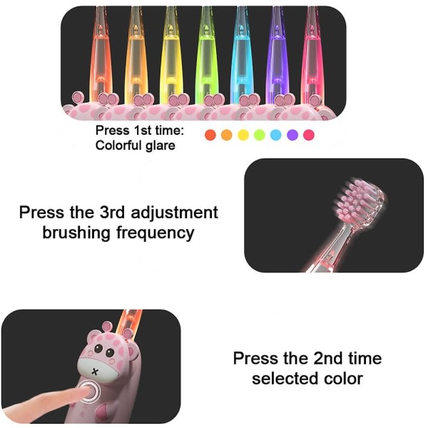 IC 3 lägen för enkel rengöring Ipx7 Smart elektrisk tandborste