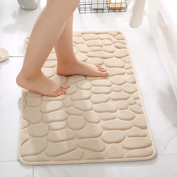 IC 40x60cm Absorberende Skridsikker Badeværelsesmåtte Memory Foam Badeværelsesmåtte