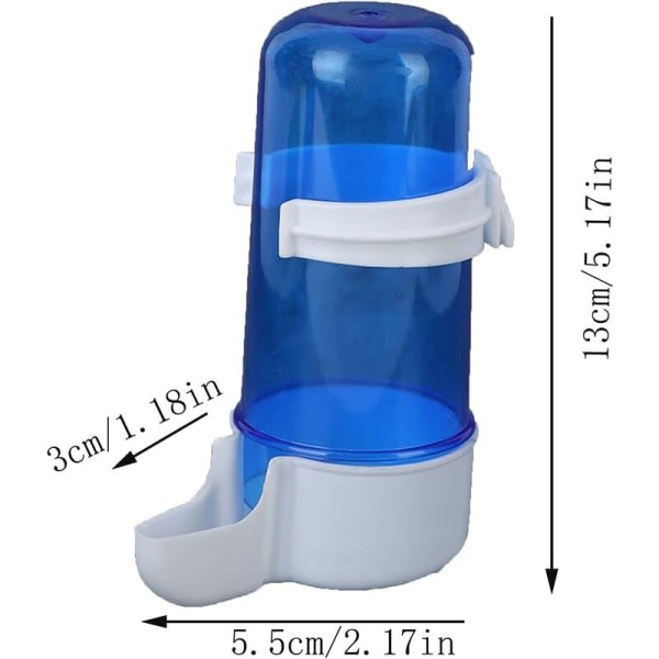 IC 3 st 240ml blå flaska flaska vit botten dricker fågel drinker automatisk matare fågelbur tillbehör tillbehör