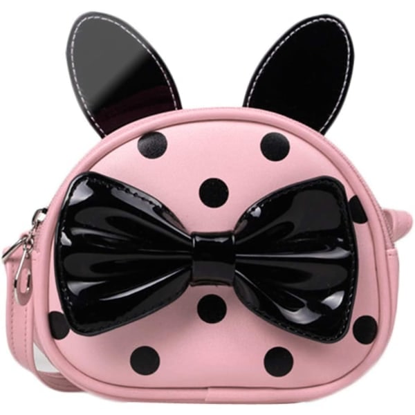 IC Båndhåndveske for små jenter Polka Dot Søt (rosa og svart)