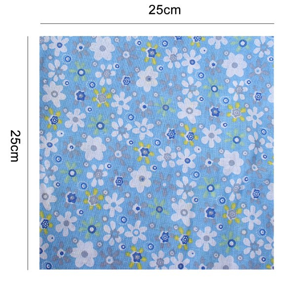 IC 28 stykker bomullsrester, bomullsstoff patchwork-stoffpakke med elastisk og ubehandlet stoff
