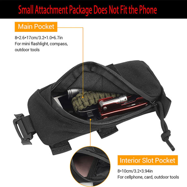 IC Strap Pack Clip-On Pouch EDC Tools Diverse tilbehörsväska
