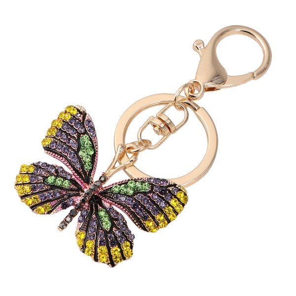 Bilnøglering Glitter Rhinestone Nøglering Taske Charm IC