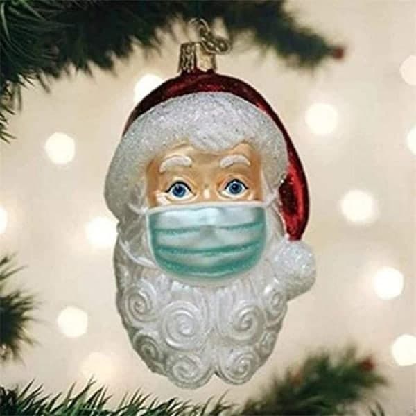 IC Hængende julemand med maske, 3D julepynt,