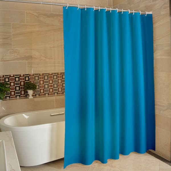 Duschdraperi med krokar, polyester, 180 x 200 cm, inomhusmjukhet 1800690