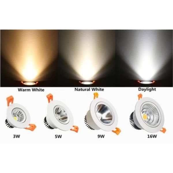 2 inch LED Dimmable Downlight, 3W COB Recessed Ceiling Light, Warm White 3000K...