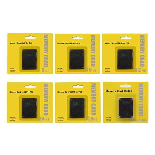 IC PS2 64Mt muistikortti PS2 128Mt muistikortti PS2 32Mt 16Mt PS2