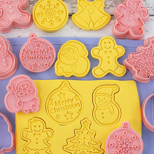 IC 8ST Jul Cookie ter Set Julbakning Snöflinga Biscui