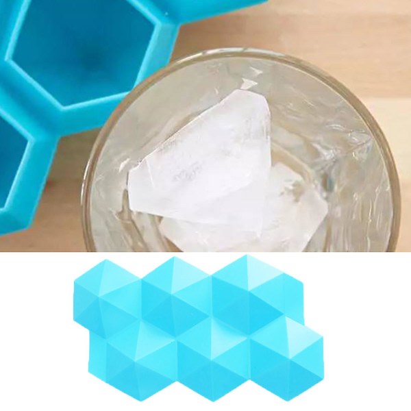 IC 6 galler isbricka diamantform multifunktionellt material av livsmedelskvalitet Ice Cube form för dryck
