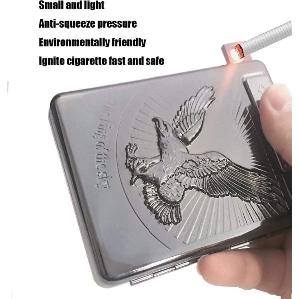 IC Cigarettfodral Case , Metal Full Pack 20 vanliga cigaretter