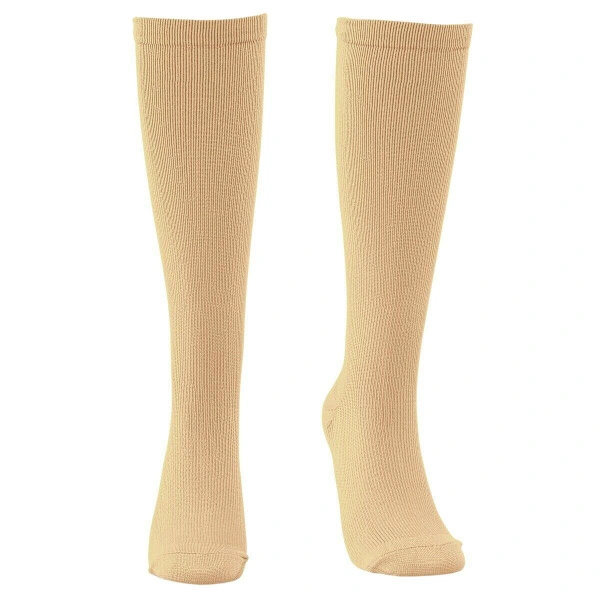 Compression Socks: Increase Circulation, Relieve Pain, Unisex Beige S S S
