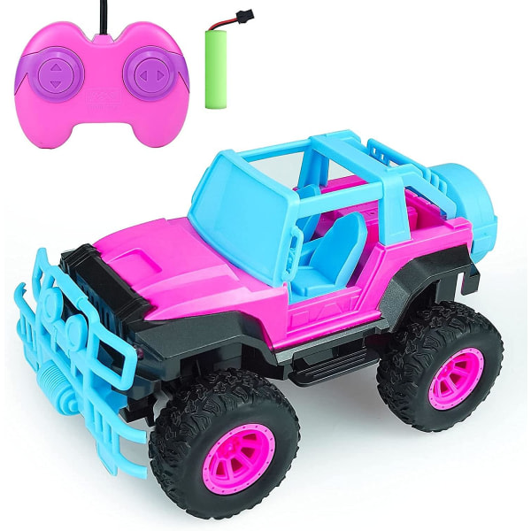 Fjärrstyrd bil - Rosa Rc billeksak för tjejer, 1:20 skala Rc lastbilfordon, rosa