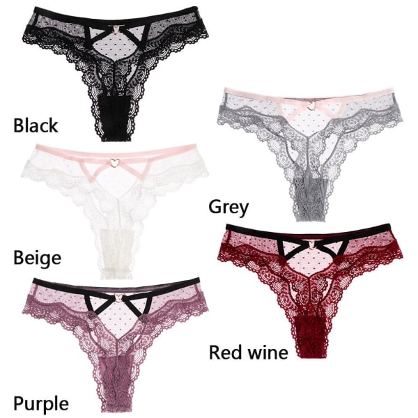 G-streng Undertøy Sexy truser Spets T-truser WINE RED M