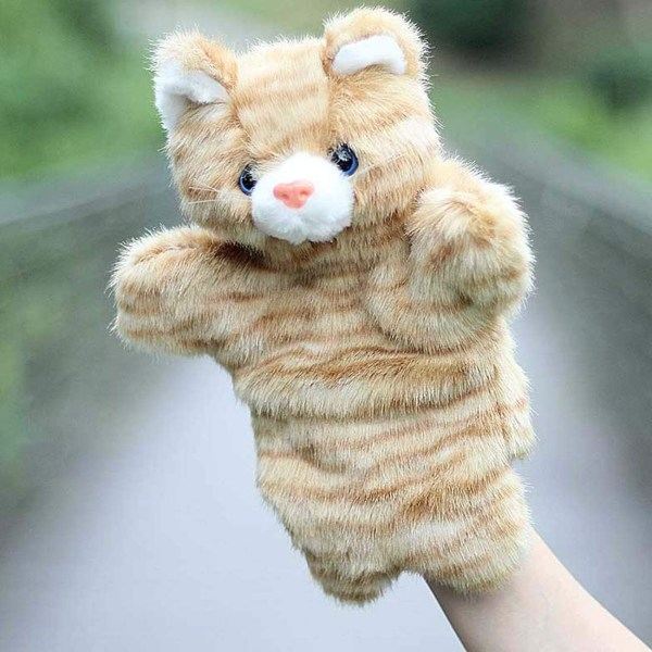 IC Tabby Katt Handdocka Kitty Gosedjur Leksaker Dockor för Im Y