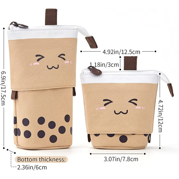 Stående pennfodral Teleskopisk pennhållare brevpapper Pouch-C
