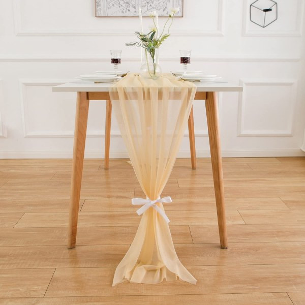 IC Bordsløber Tyll Chiffon Bordsløber Bryllupsbord