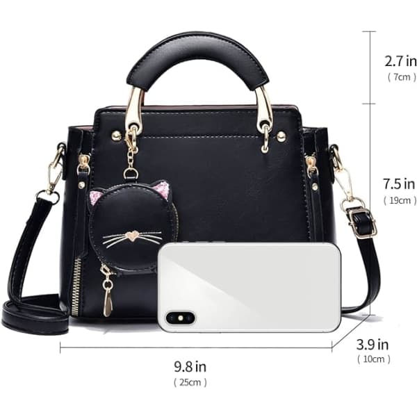IC Modetasker og håndtasker til kvinder, top håndtag i læder, skuldertasker, crossbody tasker, små tasker