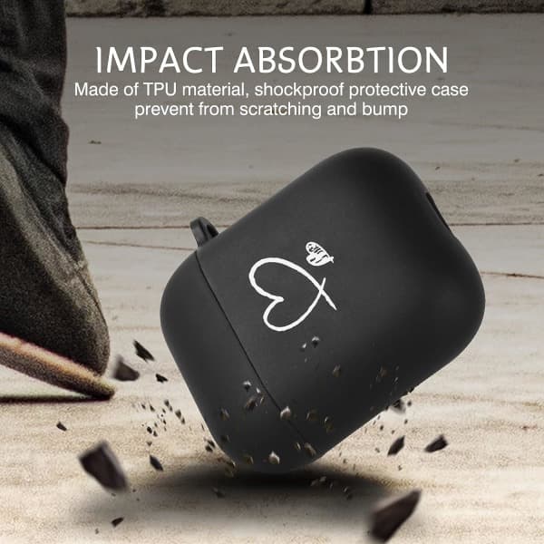 IC Case kompatibel med AirPods 1 & 2, Blød Silikon Sød