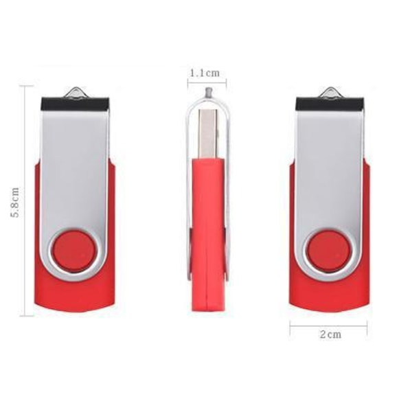 IC USB-minne USB 2.0 Tumminne Bulk Färgglada USB-minnen Zip Drive Jump Drives för datalagring, fildelning