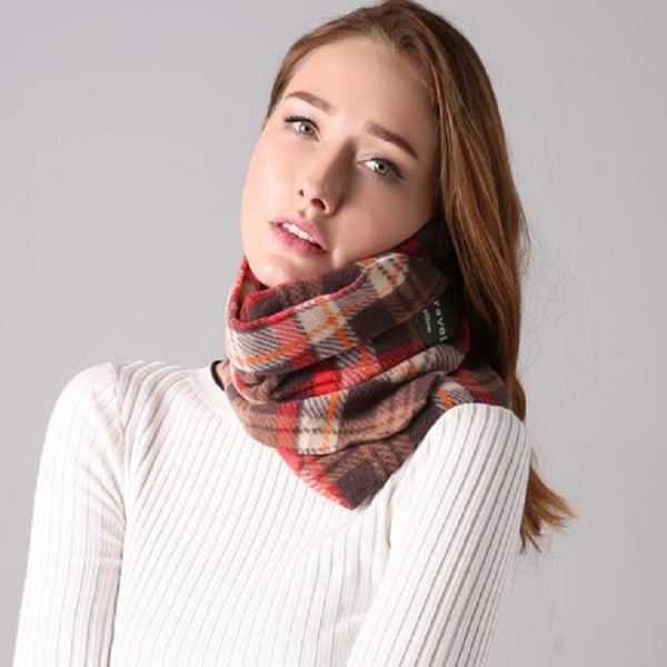 IC Blød behagelig rejsepude Superblød nakkestøtte nakkepude 19*19*9cm tartan