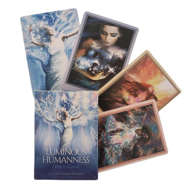 IC Täydellinen englanninkielinen tarot-korttipakka Luminous Humanness Oracle Deck Card Ta