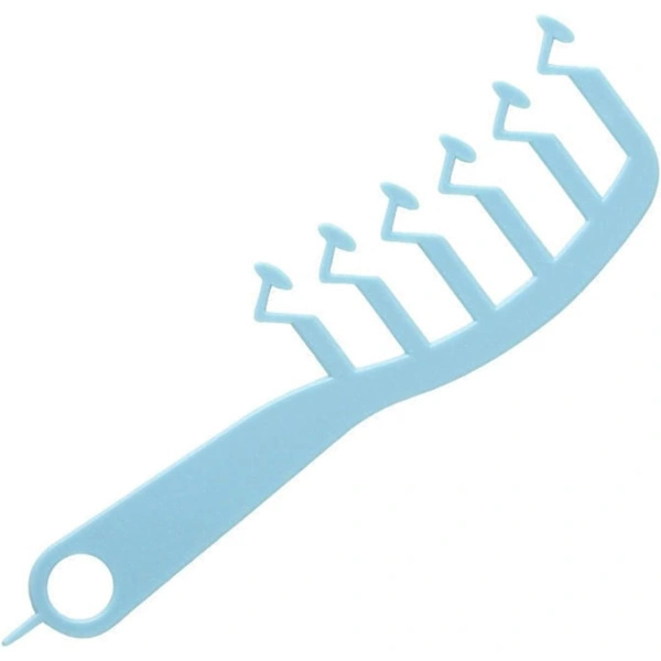 Create a relaxed zig-zag parting with this unique comb! Blue