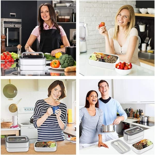 IC Rustfritt Stål Oppvarmings Lunchboks Isolerings Lunchboks
